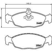 Mintex Rear Brake Pad Set MDB2243