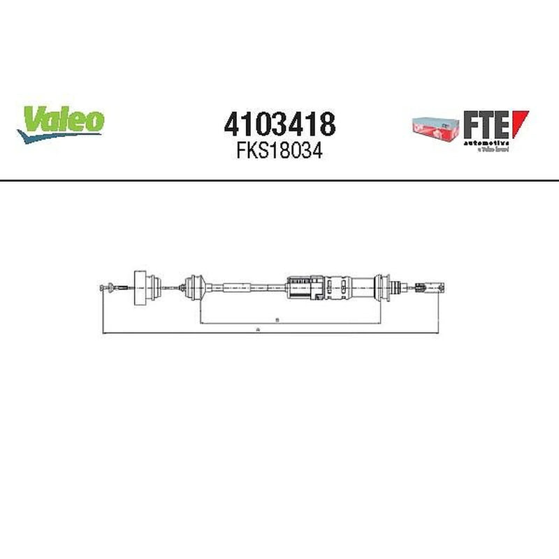 Valeo Clutch Control Cable Pull 4103418