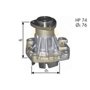 NAPA Engine Cooling Water Pump NWP1083