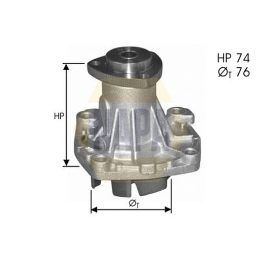 NAPA Engine Cooling Water Pump NWP1083