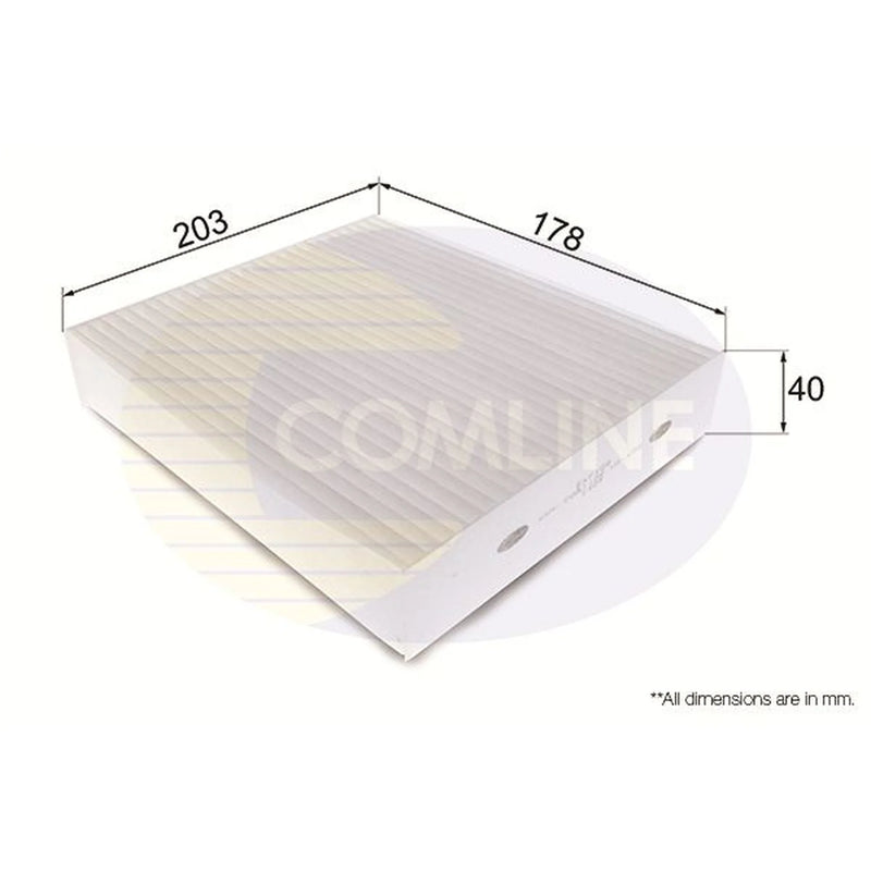 Comline Cabin Air Filter (Pollen Filter) EKF108