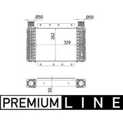 Mahle Intercooler (Charge Air Cooler) CI 544 000P