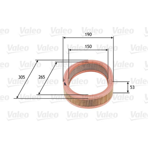 Valeo Engine Air Filter 585627