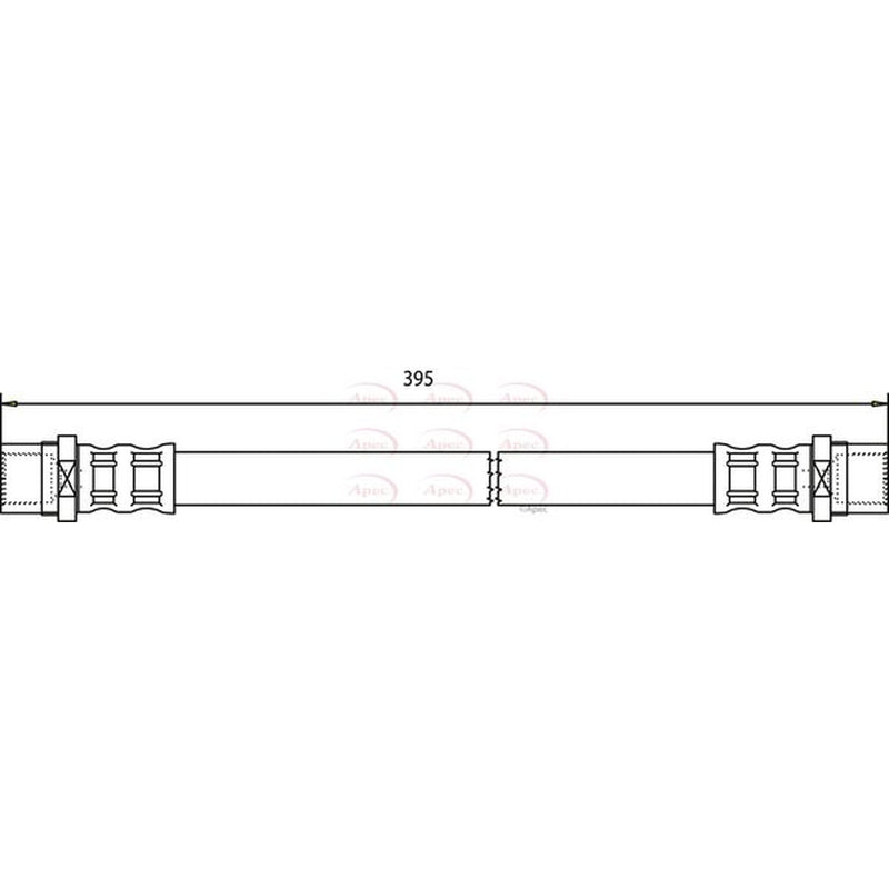 Apec Brake Hydraulic Hose Line Rear HOS3606