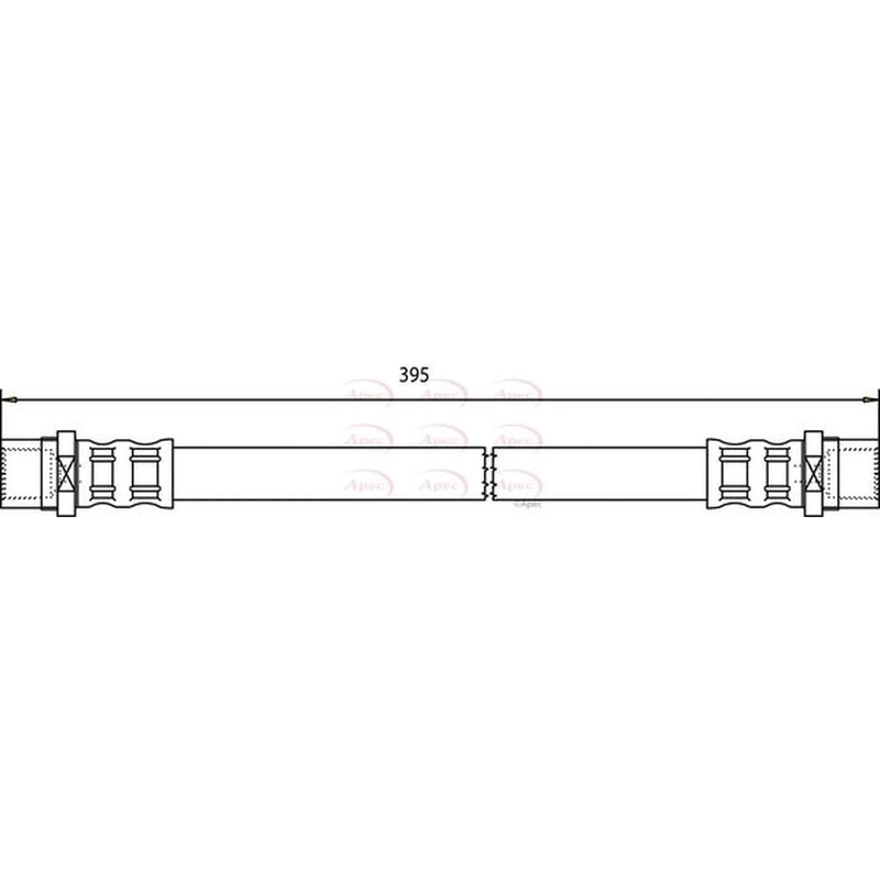 Apec Brake Hydraulic Hose Line Rear HOS3606