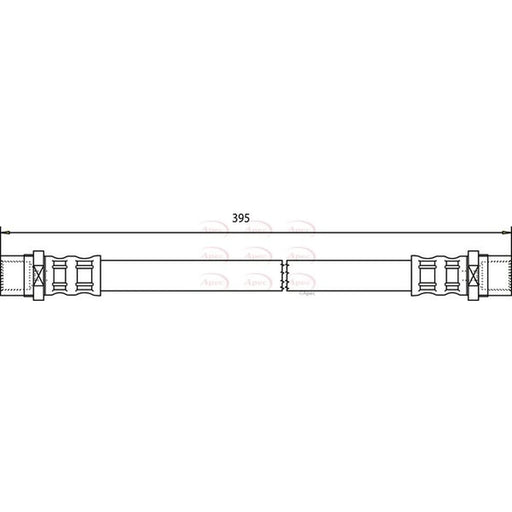 Apec Brake Hydraulic Hose Line Rear HOS3606