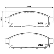 Brembo 4 x Front Brake Pad Set P54038