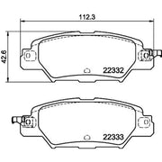DON Rear Brake Pad Set PCP1893