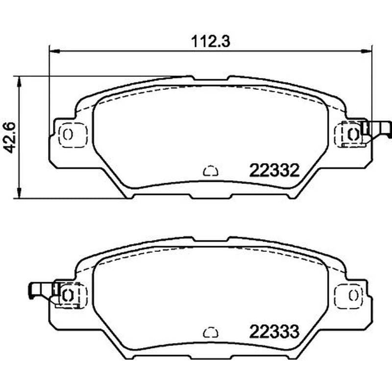 Mintex Rear Brake Pad Set MDB3866