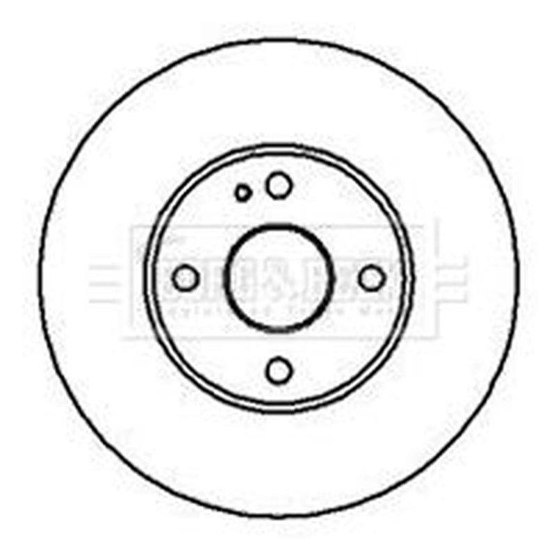 Borg & Beck 2 x Vented Front Brake Discs BBD4226