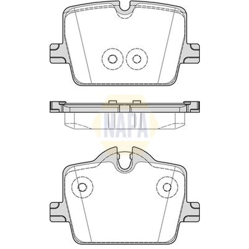 NAPA Rear Brake Pad Set NBP1676