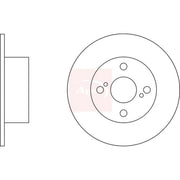 Apec 2 x Solid Rear Brake Discs DSK2306