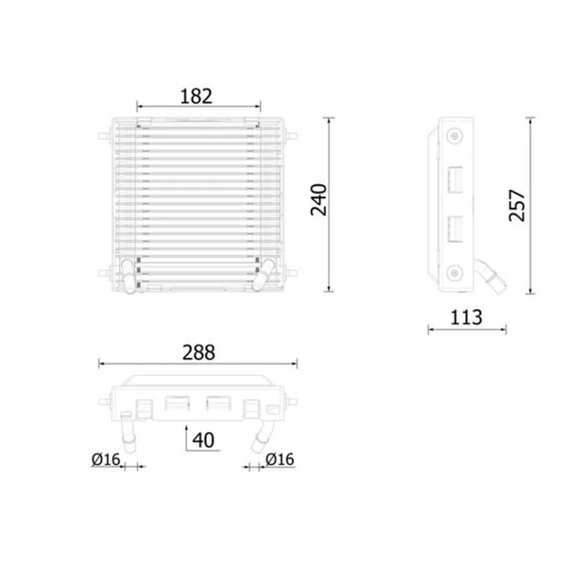 Mahle Engine Oil Cooler CLC 289 000P