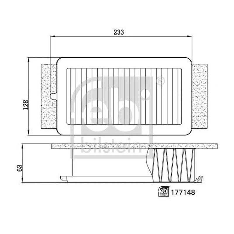 Febi Engine Air Filter 177148