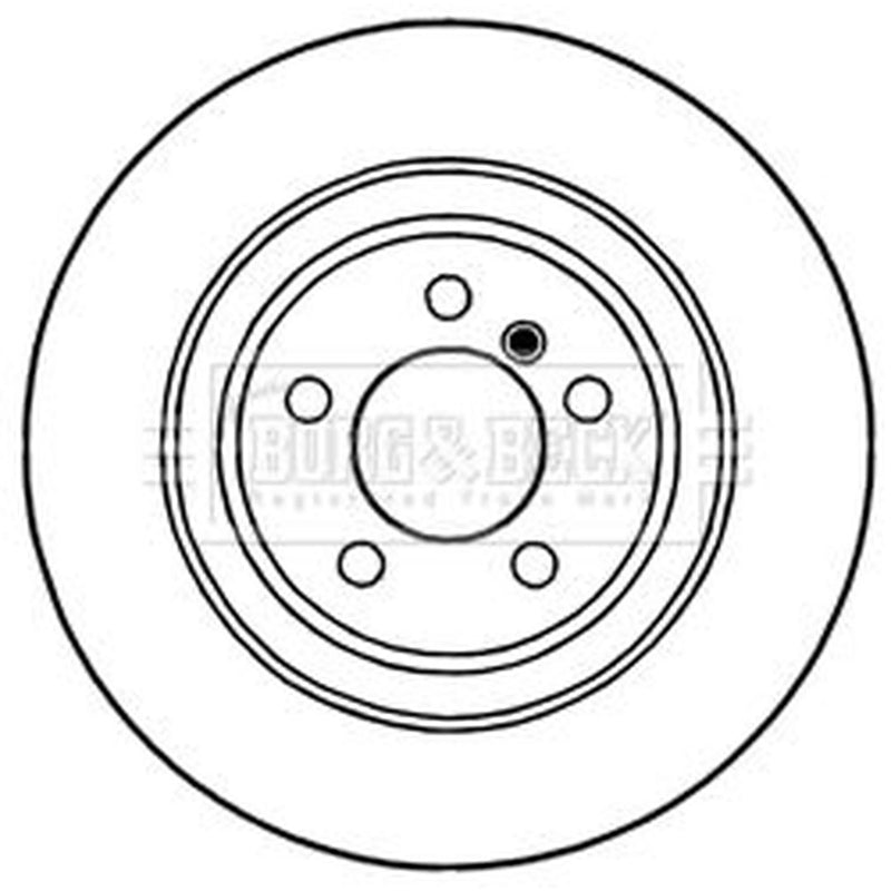 Borg & Beck 2 x Vented Front Brake Discs BBD5997S