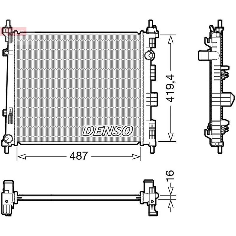 Denso Engine Radiator DRM46069