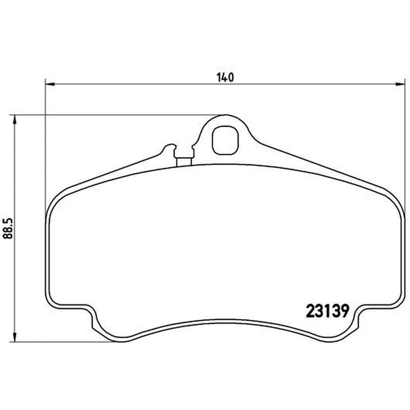 Brembo 4 x Front Brake Pad Set P65011