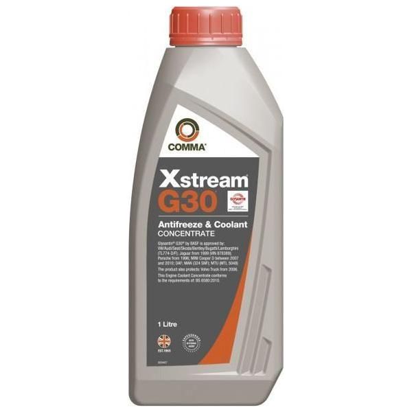 Comma Xstream G30 Antifreeze & Coolant - Concentrated - 1 Litre Comma  - Town Parts