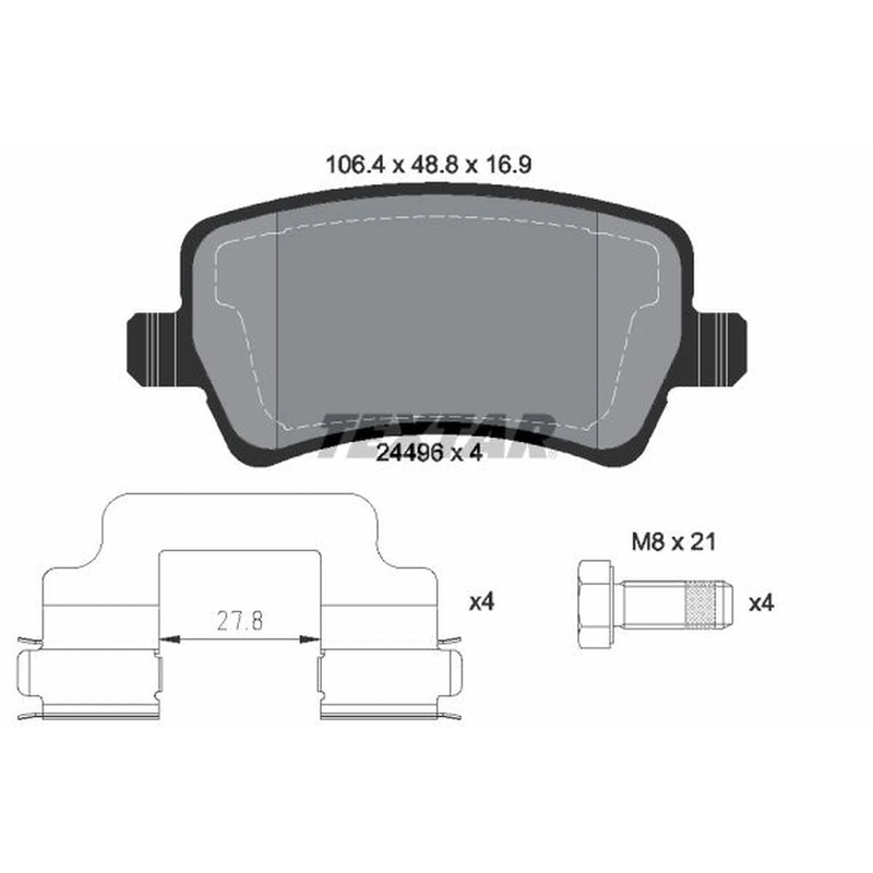 Textar Rear Brake Pad Set 2449601