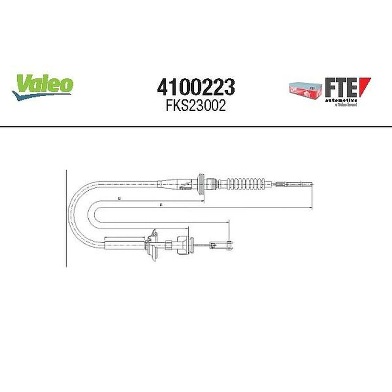 Valeo Clutch Control Cable Pull 4100223