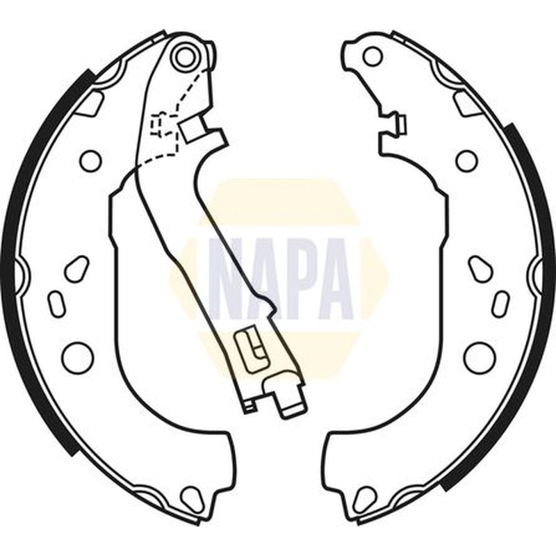NAPA Brake Shoe Set Axle Kit NBS1058