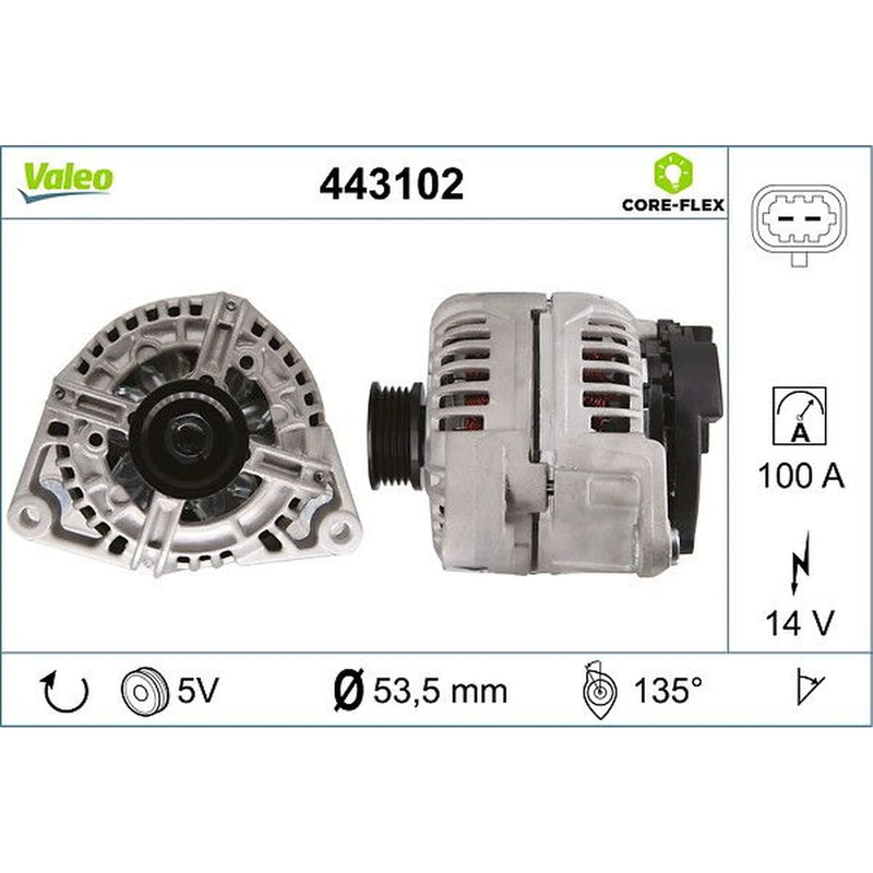 Valeo Car Alternator 12V 443102