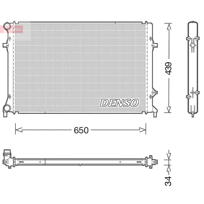 Denso Engine Radiator DRM32042