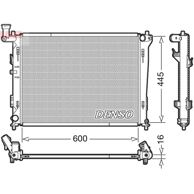 Denso Engine Radiator DRM41004