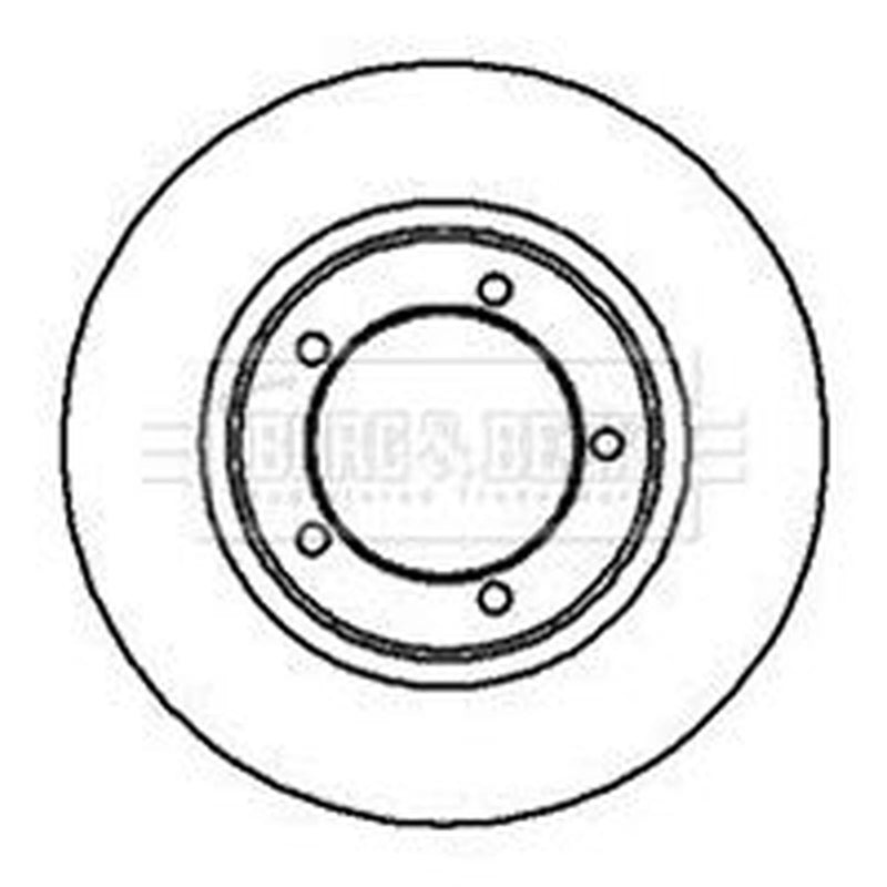 Borg & Beck 2 x Vented Front Brake Discs BBD4980