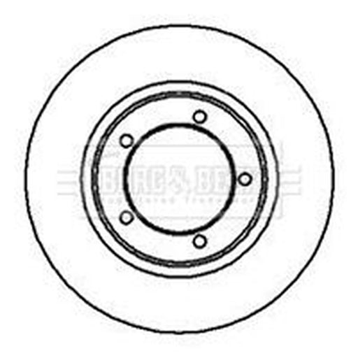 Borg & Beck 2 x Vented Front Brake Discs BBD4980