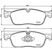 DON Front Brake Pad Set PCP2158