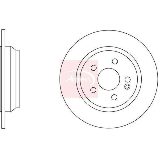Apec Rear Brake Discs DSK2263