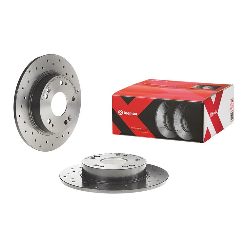 Brembo Xtra 2 x Perforated Rear Brake Discs 08.A147.1X