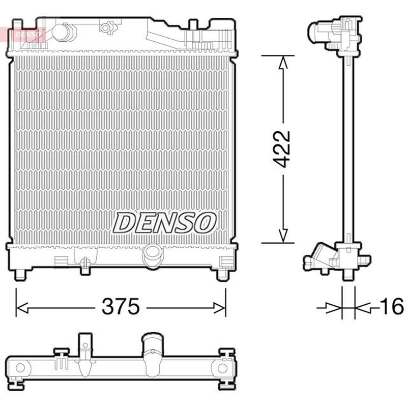 Denso Engine Radiator DRM50056