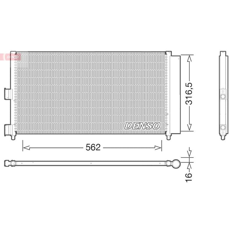 Denso Air Conditioning Condenser DCN09072