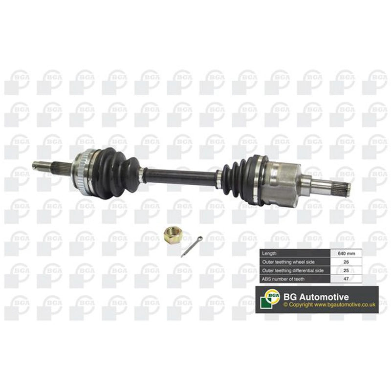 BGA CV Drive Shaft Driveshaft Front Left DS1300L