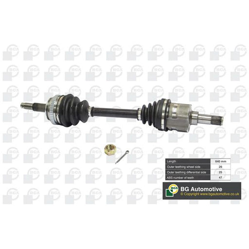 BGA CV Drive Shaft Driveshaft Front Left DS1300L