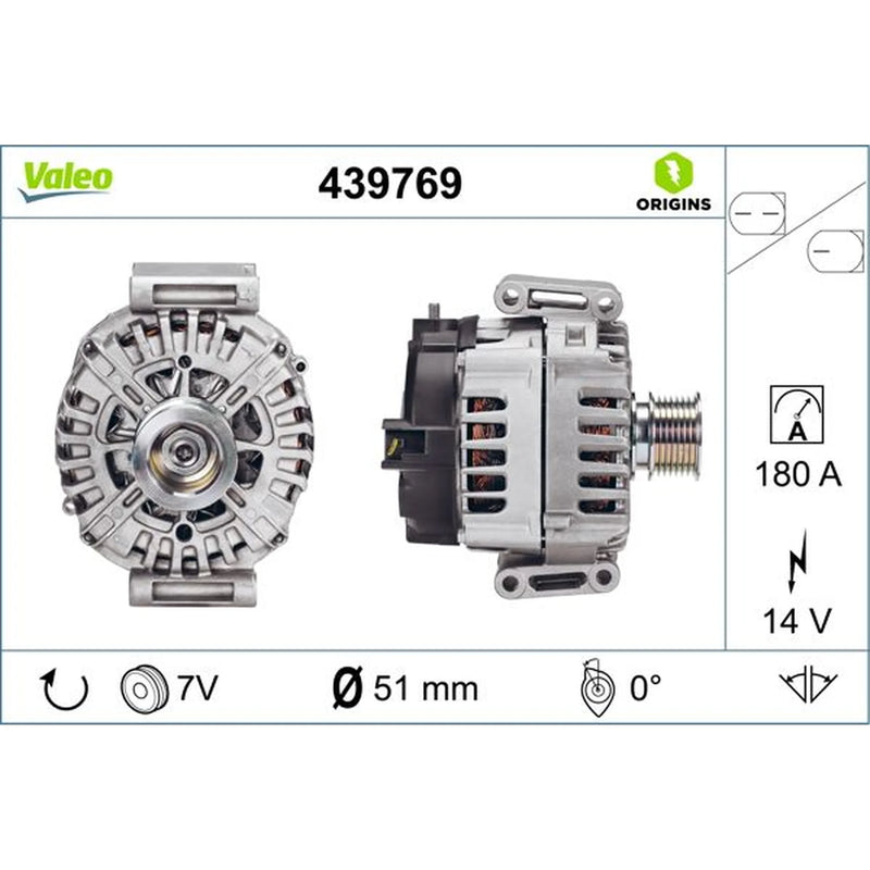 Valeo Car Alternator 12V 439769