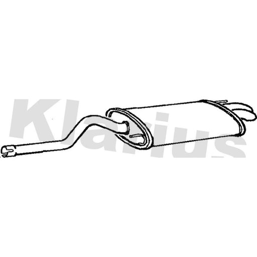 Klarius Box With Tail Pipe Rear SE86D