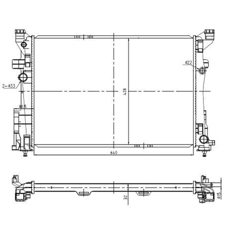 NRF Engine Radiator 59239
