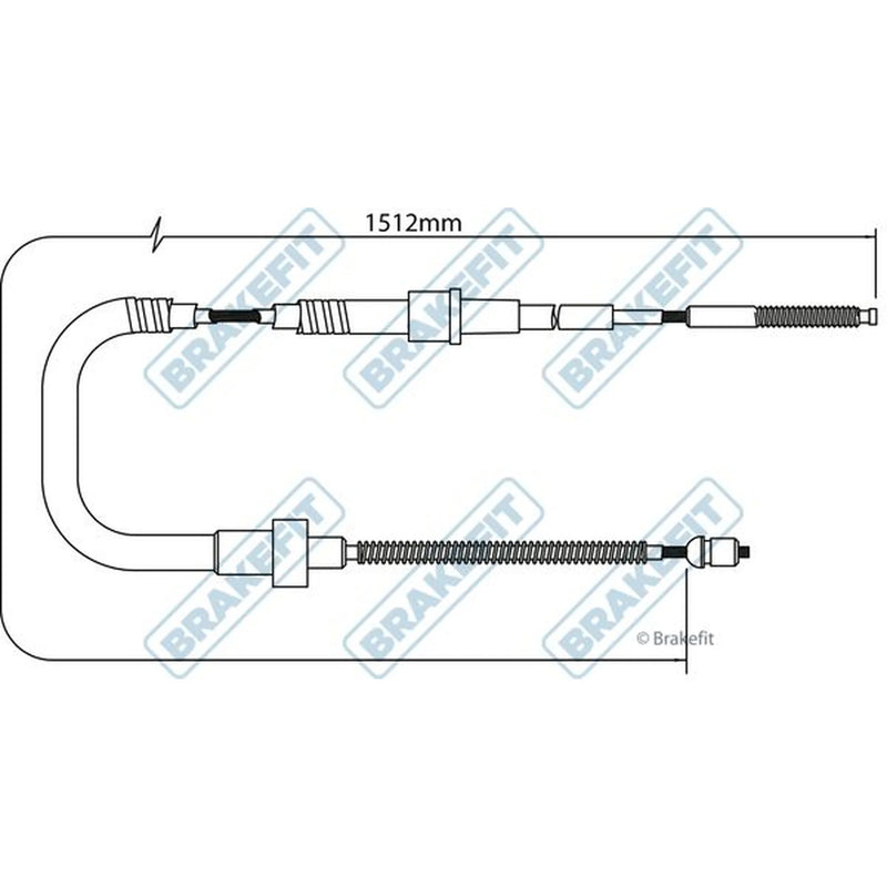 Apec Handbrake Cable Left Rear BBC3397
