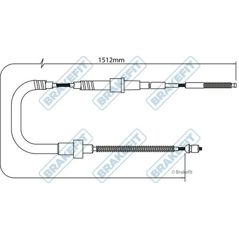 Apec Handbrake Cable Left Rear BBC3397