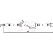 Apec Brake Hydraulic Hose Line Front Left HOS4126