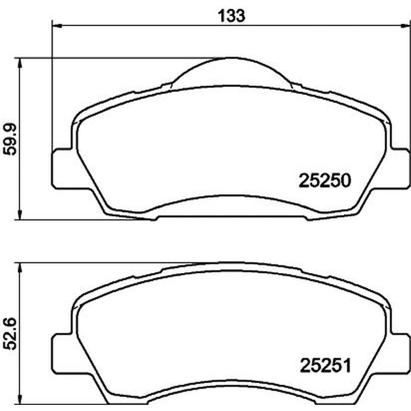 Mintex Front Brake Pad Set MDB3345