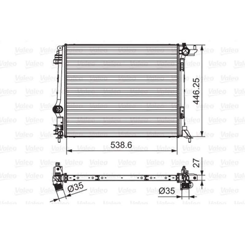 Valeo Engine Radiator 701662