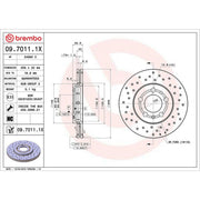 Brembo Xtra 2 x / Front Brake Discs 09.7011.1X
