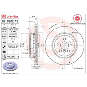 Brembo 2 x Aluminium Rear Brake Disc Hub Brake Discs 09.D902.13