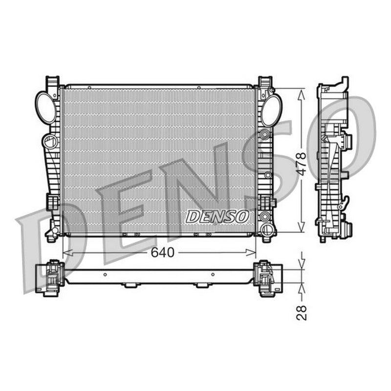 Denso Engine Radiator DRM17093