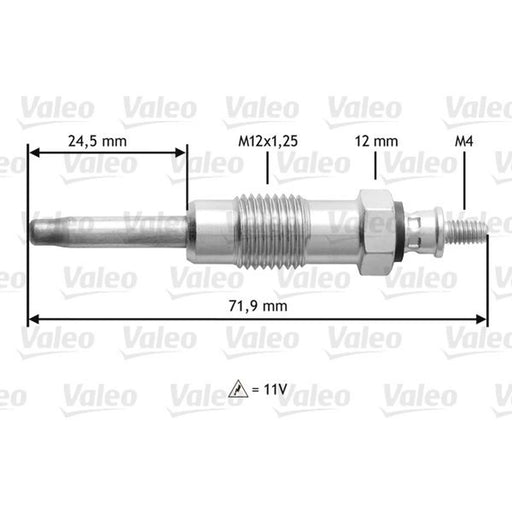 Valeo Diesel Engine Glow Plug 345140
