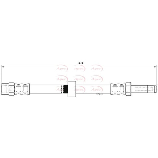 Apec Brake Hydraulic Hose Line Front HOS3878